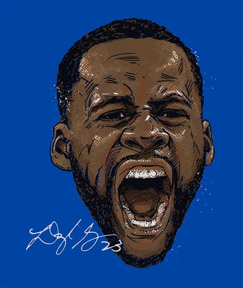 Draymond Green Scream Digital Art By Kelvin Kent Fine Art America