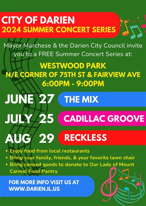 Jul 25 Darien Summer Concert Series Darien Il Patch