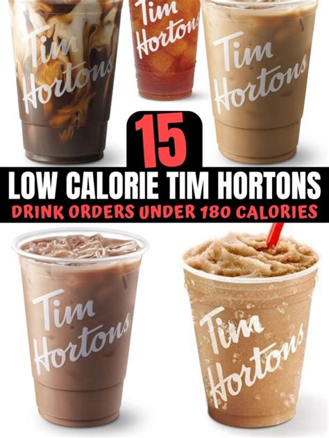 Tim Hortons Low Calorie Drinks - The Diet Chef