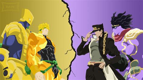 Jojo Dio Vs Jotaro Minimalist Art By Dave020626 On Deviantart