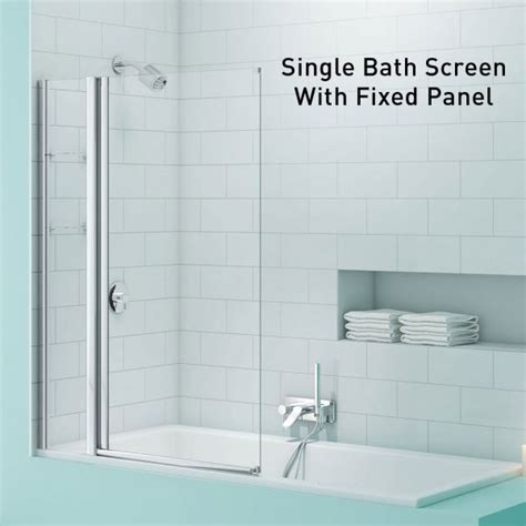 Merlyn Secureseal Single Panel Bath Screen Ms1