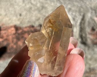 Golden Rutile Tower Rutile Rutilated Quartz Gold Rutile Golden