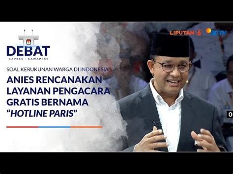 Anies Unggulkan Program Pengacara Gratis Bernama Hotline Paris Saat