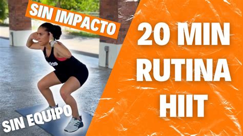 20 Minutos De Rutina Hiit Sin Equipo Y Sin Impacto 💪🏻 Follow Along