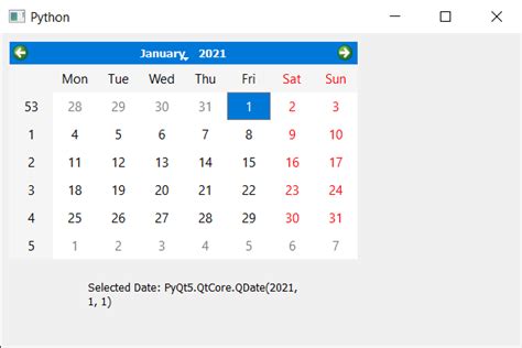 Pyqt5 Qcalendarwidget Obtenir La Date Sélectionnée Stacklima