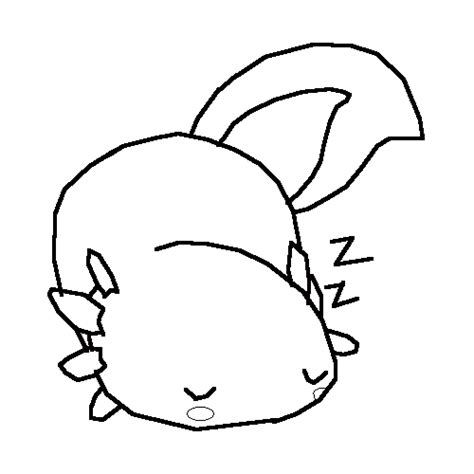 Pixilart - axolotl sleeping base by luciixq