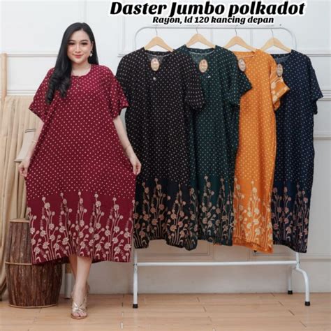 Jual Daster Jumbo LD 120 Viral Motif Kekinian Cantik Kain Rayon Adem