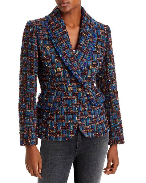 Aqua Tweed Cutaway Jacket 100 Exclusive Bloomingdales