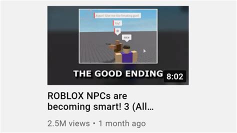 Roblox Npcs Are Becoming Smart 52nd Ending Voor Roblox Spel Download