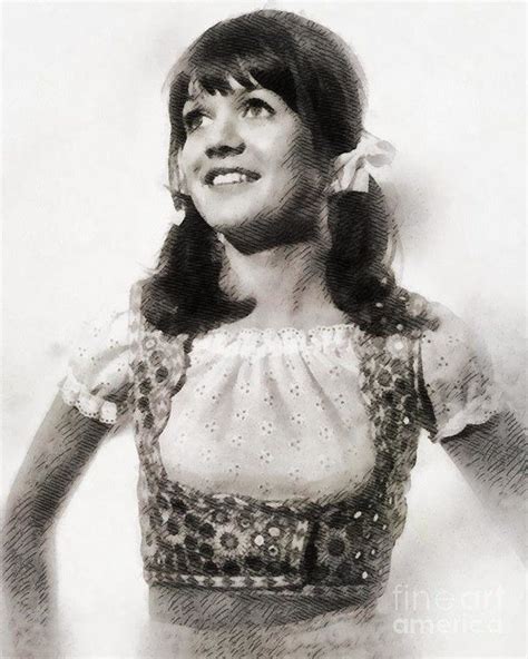 Sally Geeson Vintage British Actress By John Springfield Art Print By