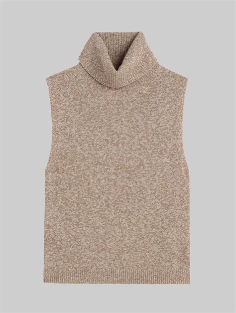 Leset Zoe Sleeveless Turtleneck In Oatmeal — Ufo No More