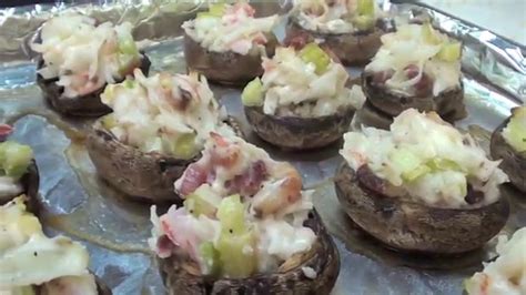 Crab Stuffed Mushroom Recipe Cooking With Justjay Youtube