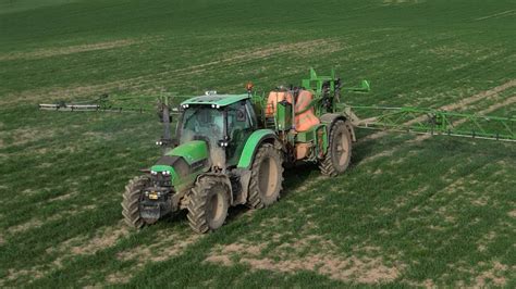 Wiosenne Rozlewanie RSM 2024 Deutz Fahr 6140 TTV Amazone UX 3200