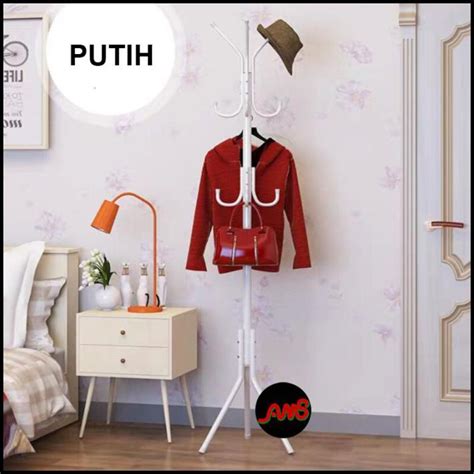 Jual Multifunction Stand Hanger Gantungan Berdiri Hanger Gantungan Baju