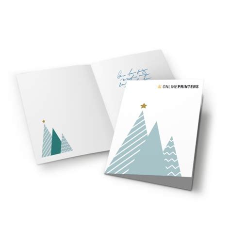 Folded Christmas Cards Portrait A6 A6 At Onlineprinters