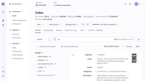 Get Started With The Dashboard Algolia