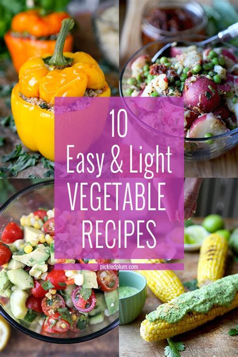 10 Easy & Light Vegetable Recipes | Pickled Plum