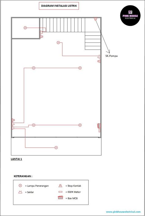 Denah Ruko 2 Lantai Dan Diagram Listrik Artofit