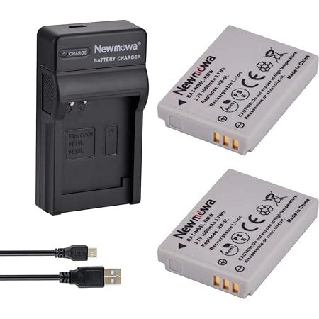 Durapro Pcs Nb L Nb L Battery Lcd Usb Charger For Canon Nb L