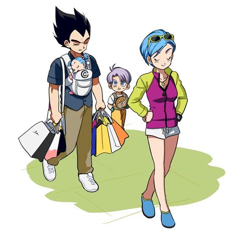 Vegeta Bulma Trunks And Bra Dragon Ball And More Drawn By Lado