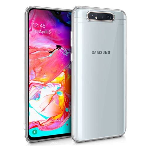 PARA SAMSUNG GALAXY A80 FUNDA CARCASA DE GEL TPU TRANSPARENTE MiFunda