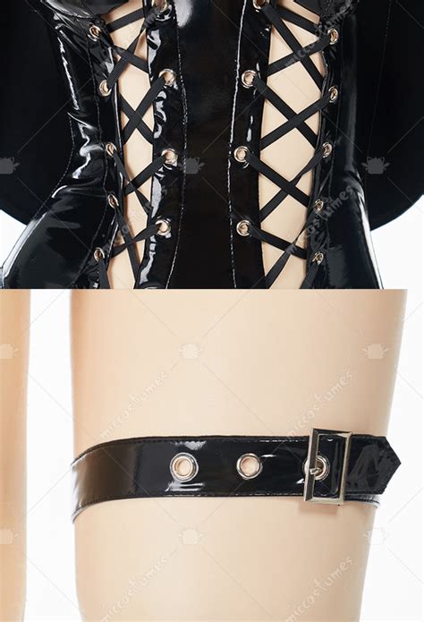 Sexy Lingerie Set Nun Suit Gothic Lace Up Hollow Bodysuit Costume Outfit For Sale