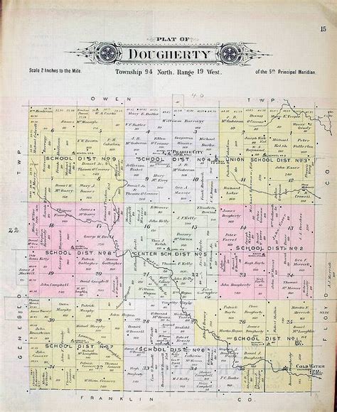 IAGen Web Cerro Gordo County Dougherty Township 1895 Map