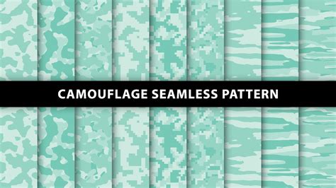 Military and army camouflage seamless pattern 14004467 Vector Art at ...