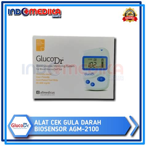 Jual Alat Cek Gula Darah Gluco Dr Agm Biosensor Strip Shopee