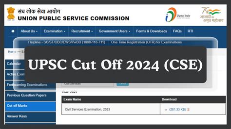 Upsc Cut Off Check Previous Year Prelims Mains Offs