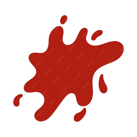 Red Paint Splash Clipart