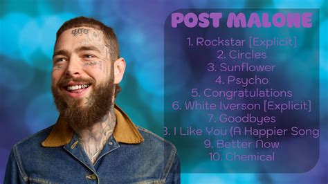 Post Malone Greatest Hits Best Songs Music Hits Collection Top