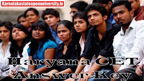 Haryana Cet Answer Key Release Date Th Th November Exam