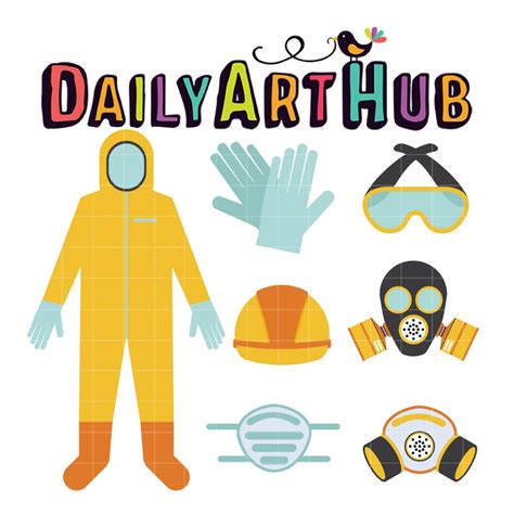 Protective Mask Equipment Clip Art Set – Daily Art Hub // Graphics ...