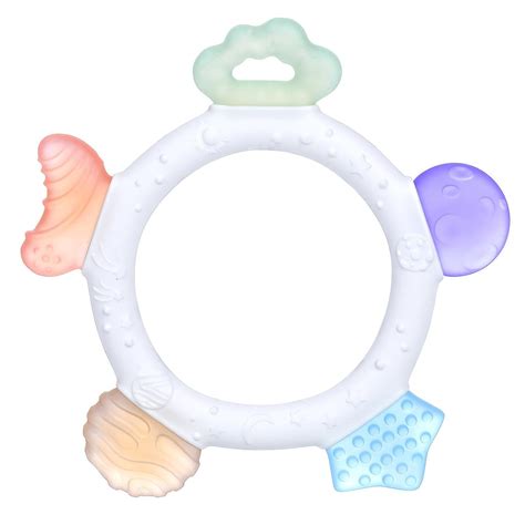 Baby Teething Ring Toys Frozen Silicone Teethers For