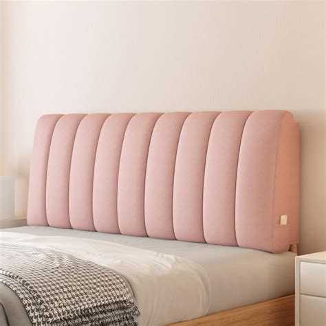 ZZYK Wall Mounted Rectangle Headboard Reading Pillow Large Bed Backrest