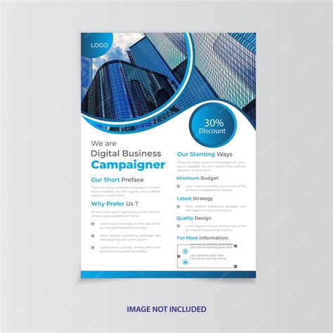 Premium Vector | A modern unique flyer for digital business campaign