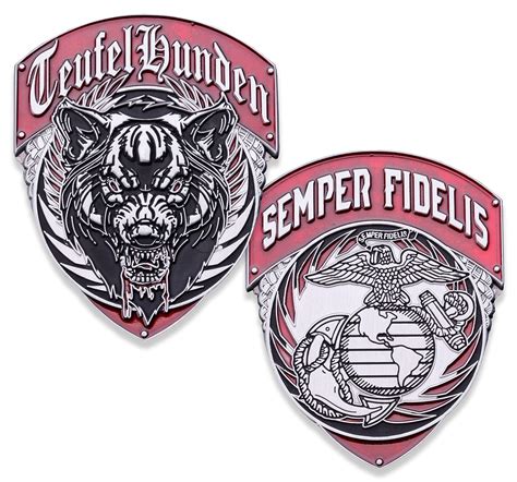 Logotipo De Los Marines De Los Perros Del Diablo Elemento Terrestre De
