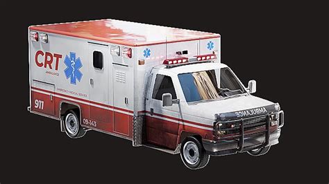 Ambulance 3D Model RenderCrate Free HD Objects