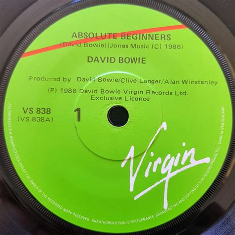 David Bowie - Absolute Beginners (1986, Vinyl) | Discogs