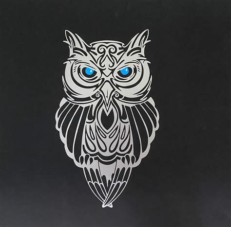 Owl Vinyl Decal For Car Stickers For Laptops Mirrors Window Etsy