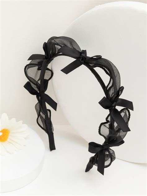 Bow Decor Headband | Diy hair accessories ribbon, Hair accessories clips, Embellished headbands