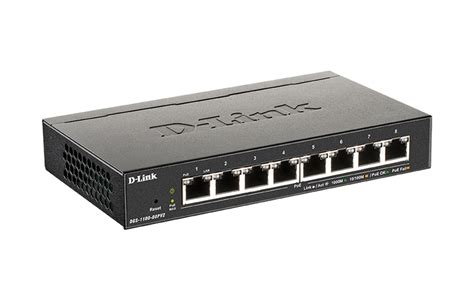 8 Port Gigabit Smart Managed PoE Switch With 8 PoE Ports 64W PoE Budget