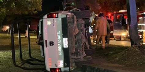 Choca Patrulla De La Guardia Estatal Dos Agentes Lesionados