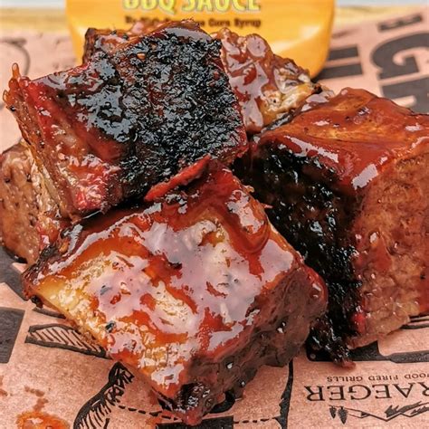 Beef Brisket Burnt Ends 400g Enjoy Ready Cooked Delicious Smokey Beef Candy Bites Sherwood Foods