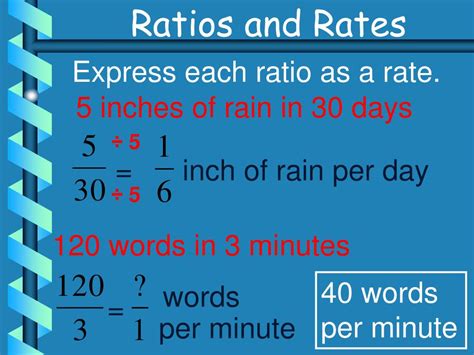 Ppt Ratios And Rates Powerpoint Presentation Free Download Id6532225