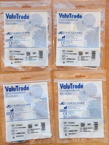 32 Axelgaard Valutrode X Prem Electrodes Vtx5050 For Ems 7500 Trumedic