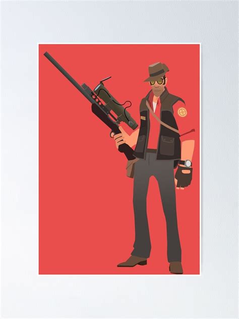 Team Fortress 2 Sniper Poster For Sale By Judas Frisby Redbubble