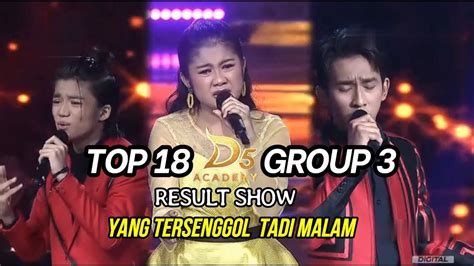 YANG TERSENGGOL TADI MALAM DI KONSER RESULT SHOW TOP 18 GROUP 3 DANGDUT