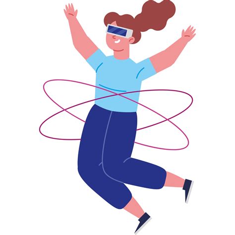 woman wearing virtual reality goggles 50882427 PNG